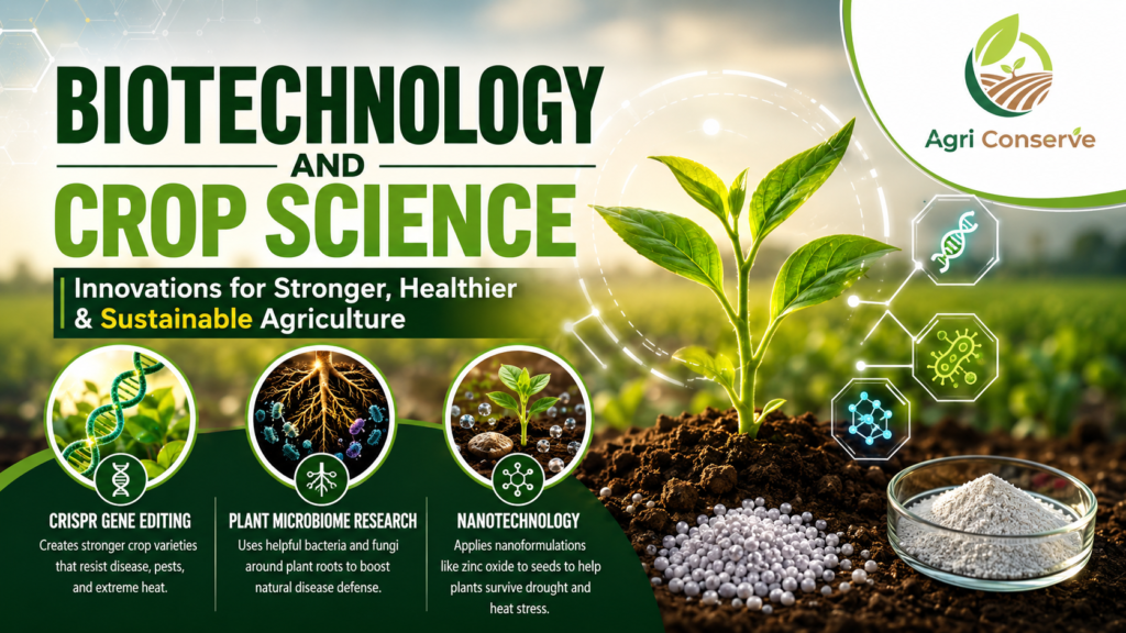 Biotechnology and Crop Science: Innovations Driving the Future of Sustainable Agriculture