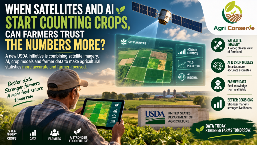 When Satellites and AI Start Counting Crops, Can Farmers Trust the Numbers More?